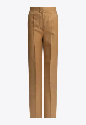 Aversa Straight-Leg Linen Pants