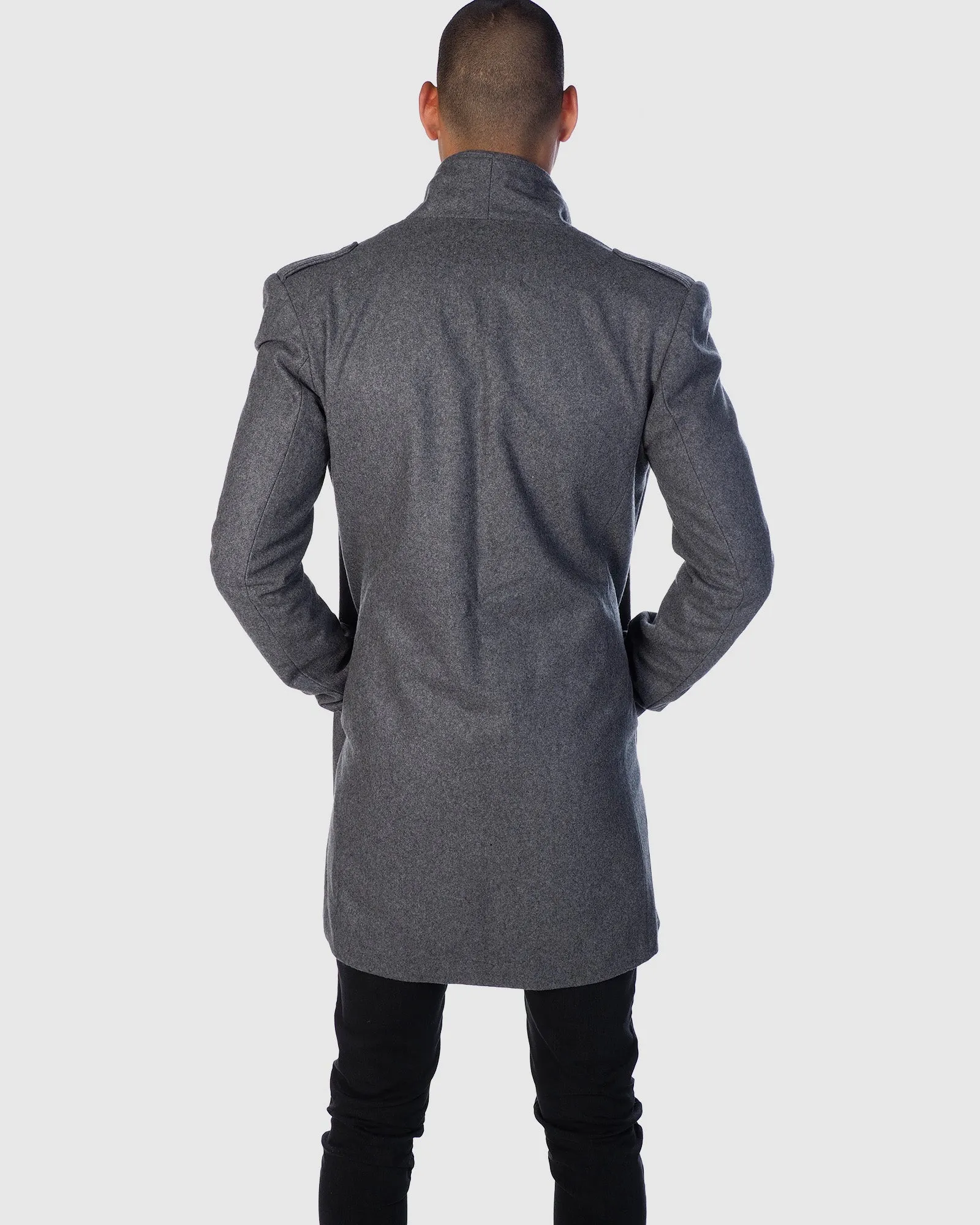 Beau Wool Coat - Charcoal