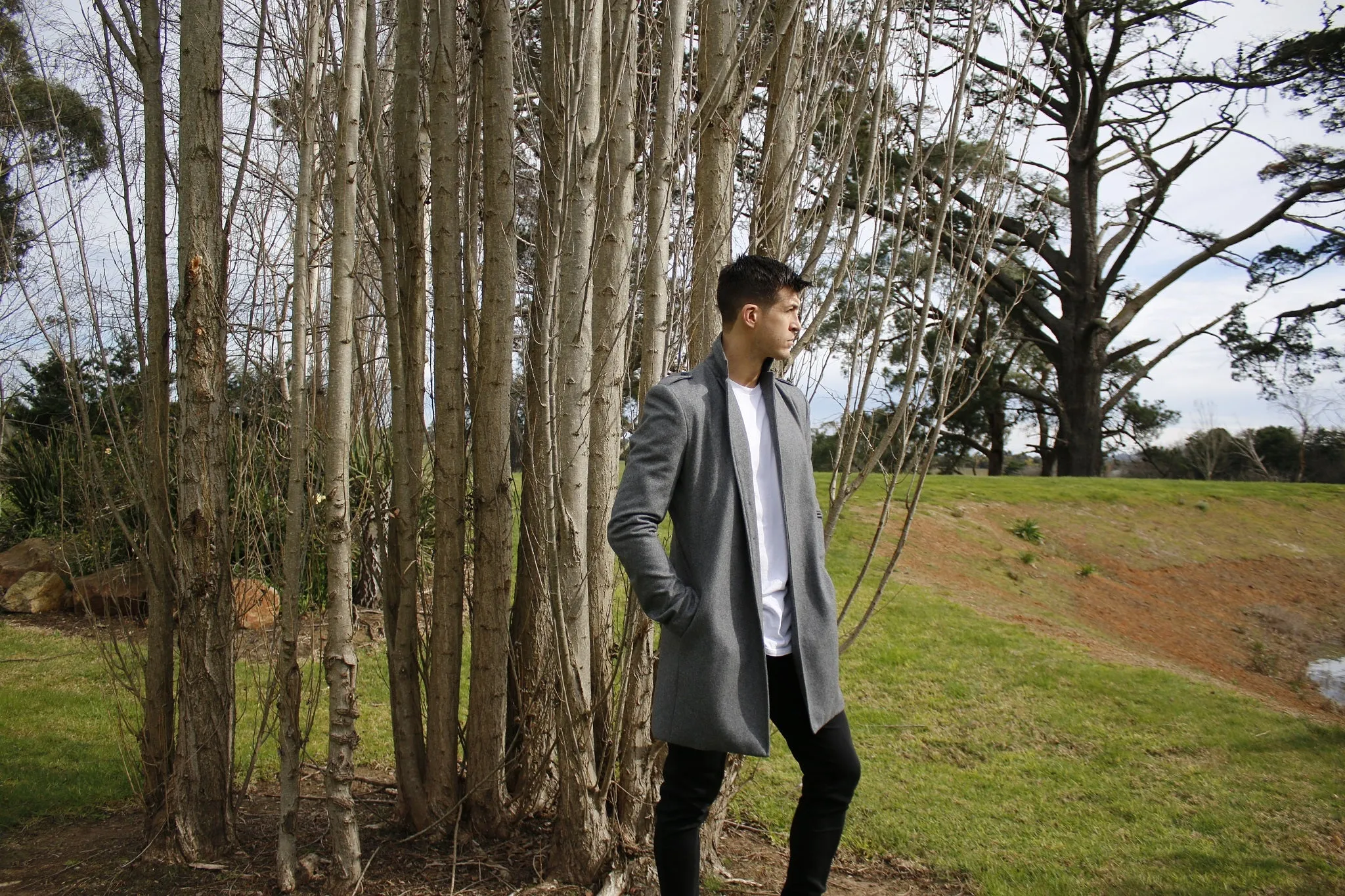 Beau Wool Coat - Charcoal