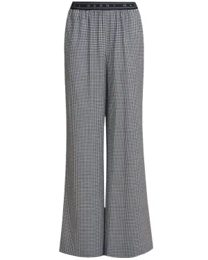 Black and White Check Palazzo Pant