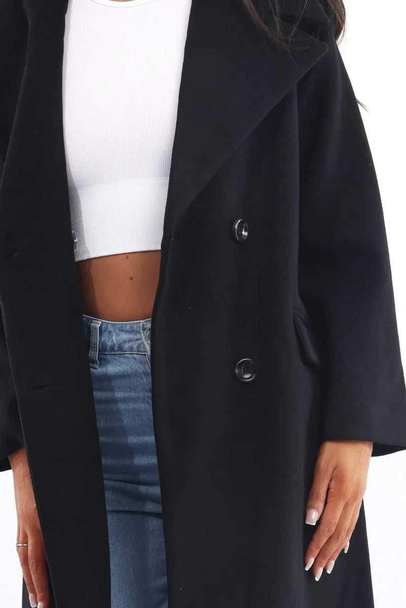 Black Coat Jersey Hood Insert