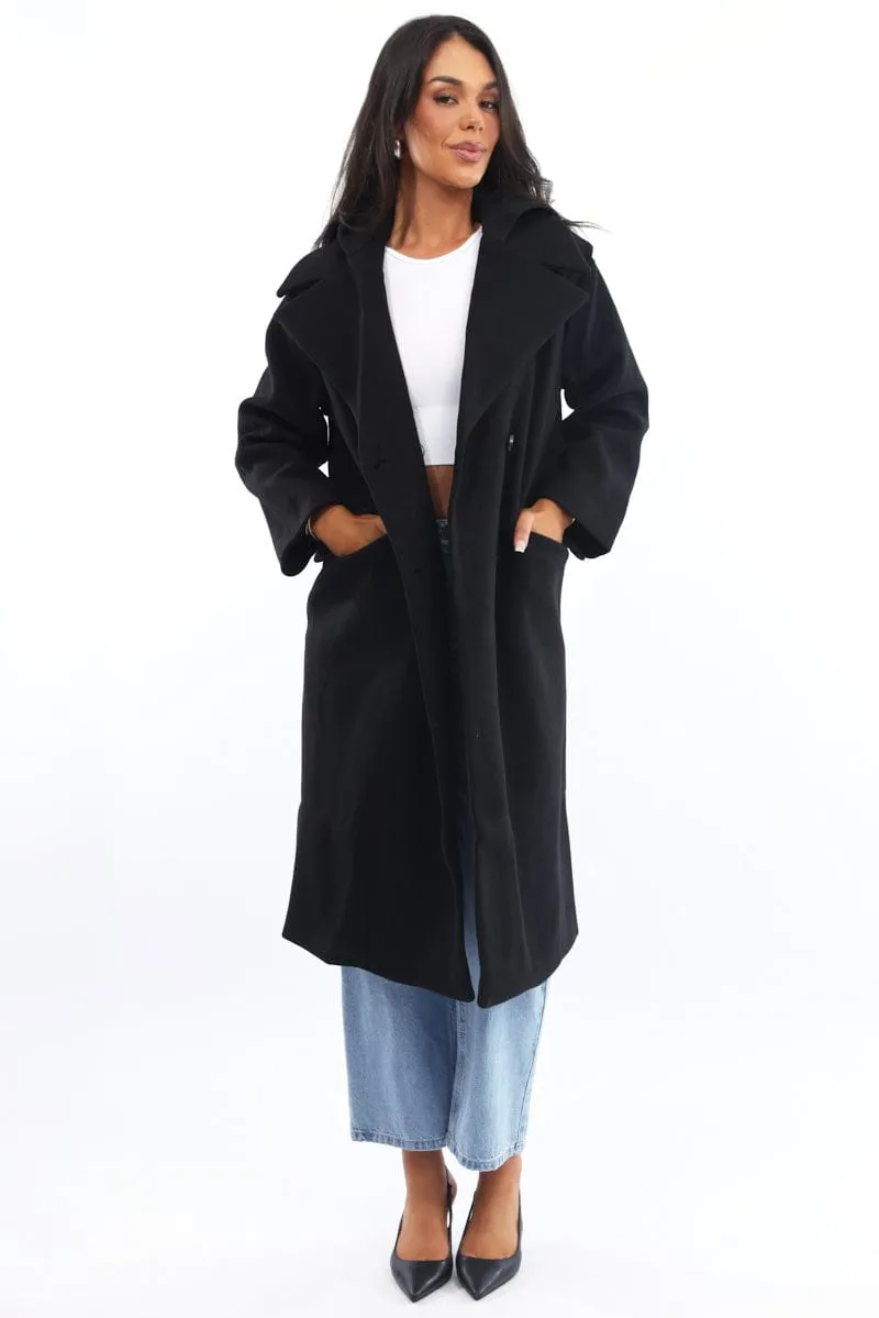 Black Coat Jersey Hood Insert