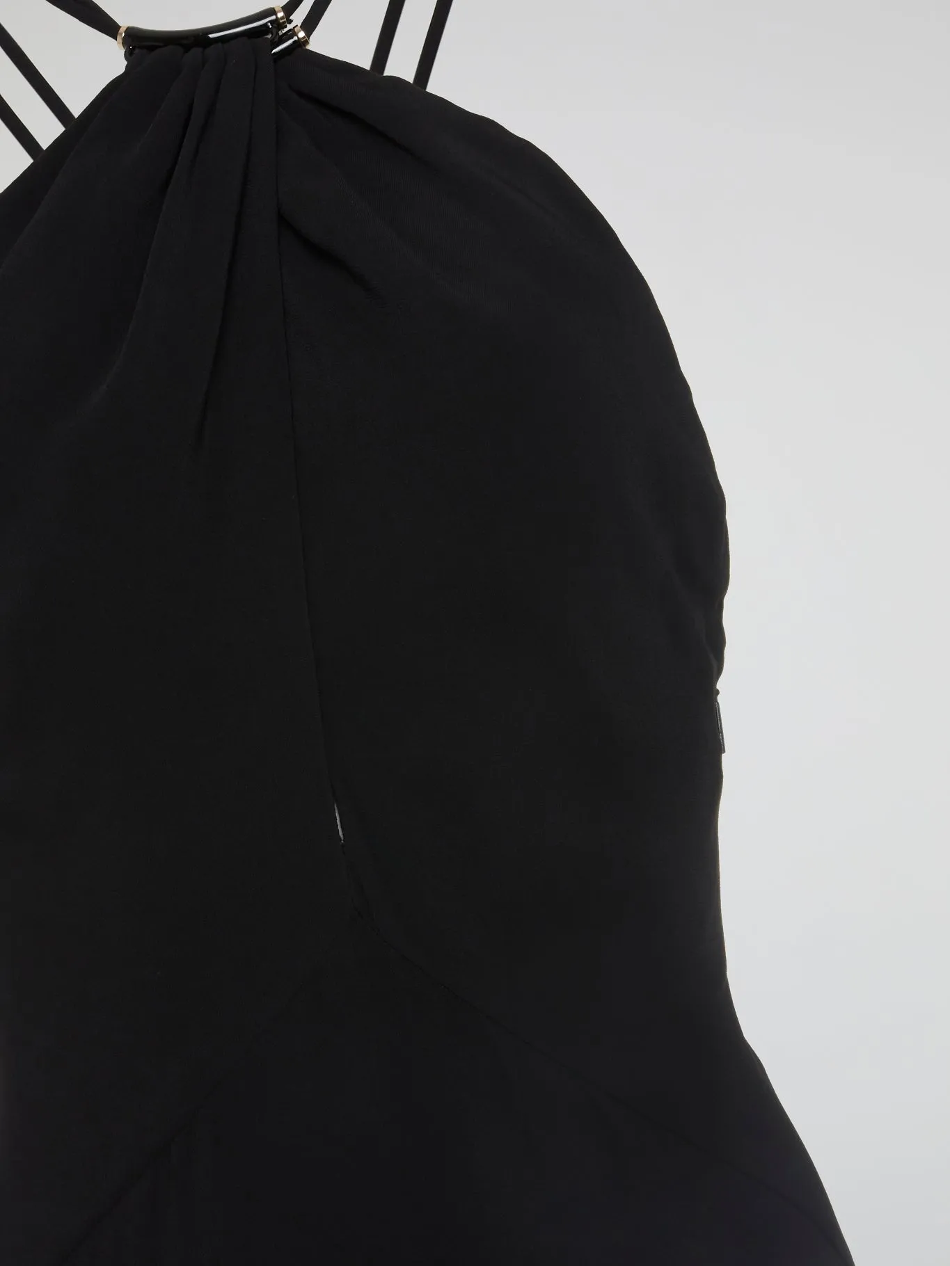 Black Halter Neck Maxi Dress