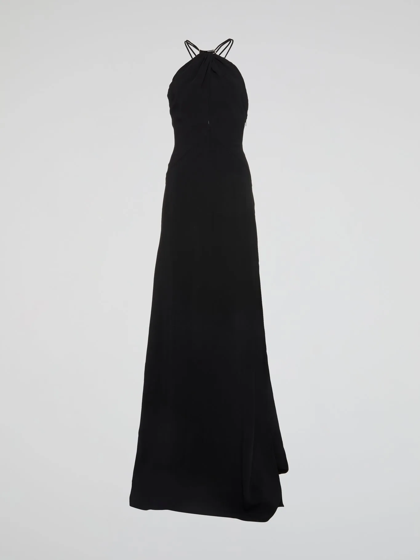Black Halter Neck Maxi Dress