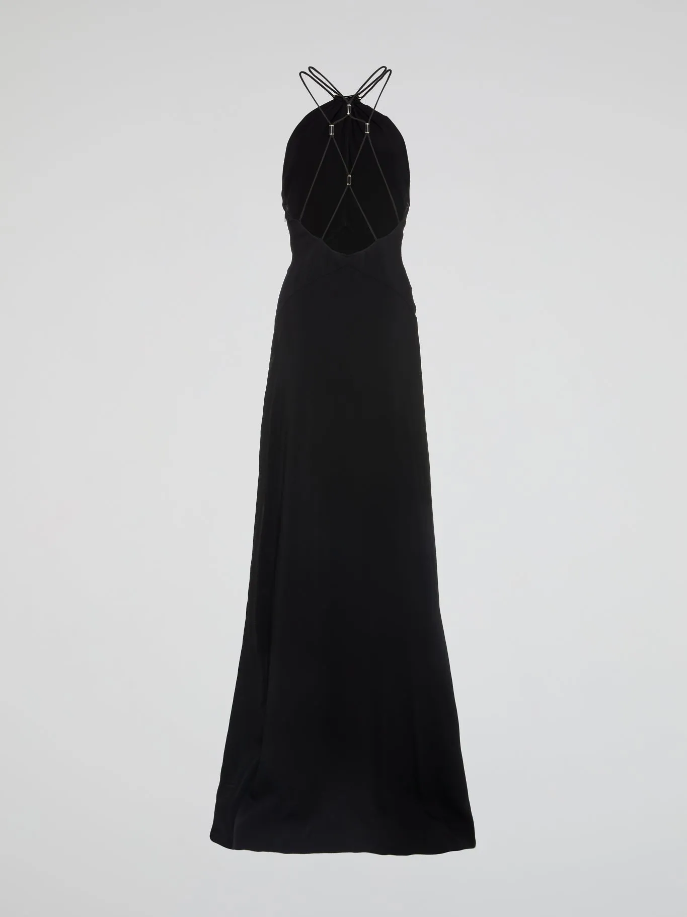 Black Halter Neck Maxi Dress