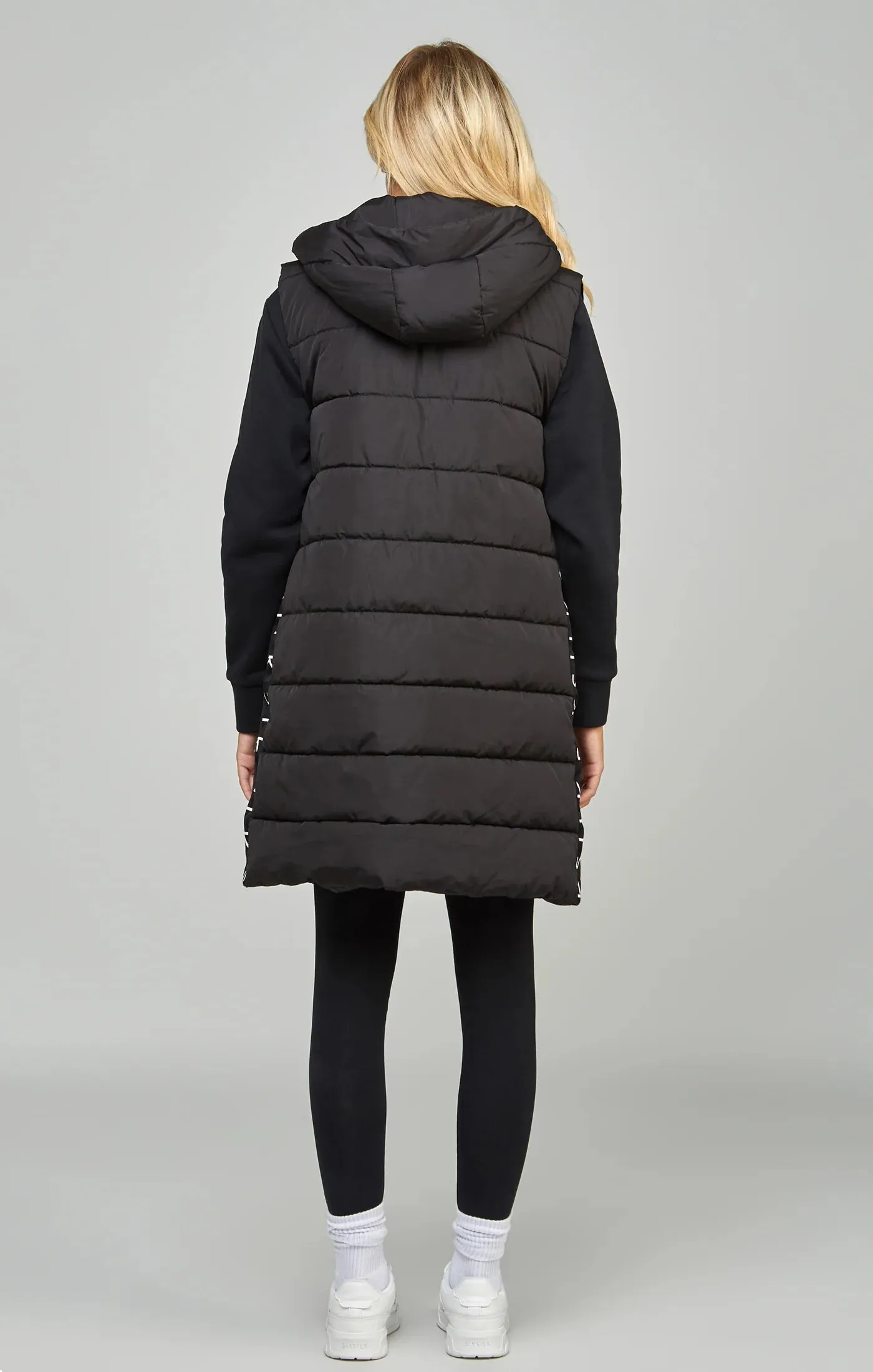 Black Longline Gilet
