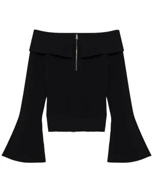 Black Rebecka Off The Shoulder Top