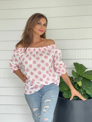 Blush Dot Top