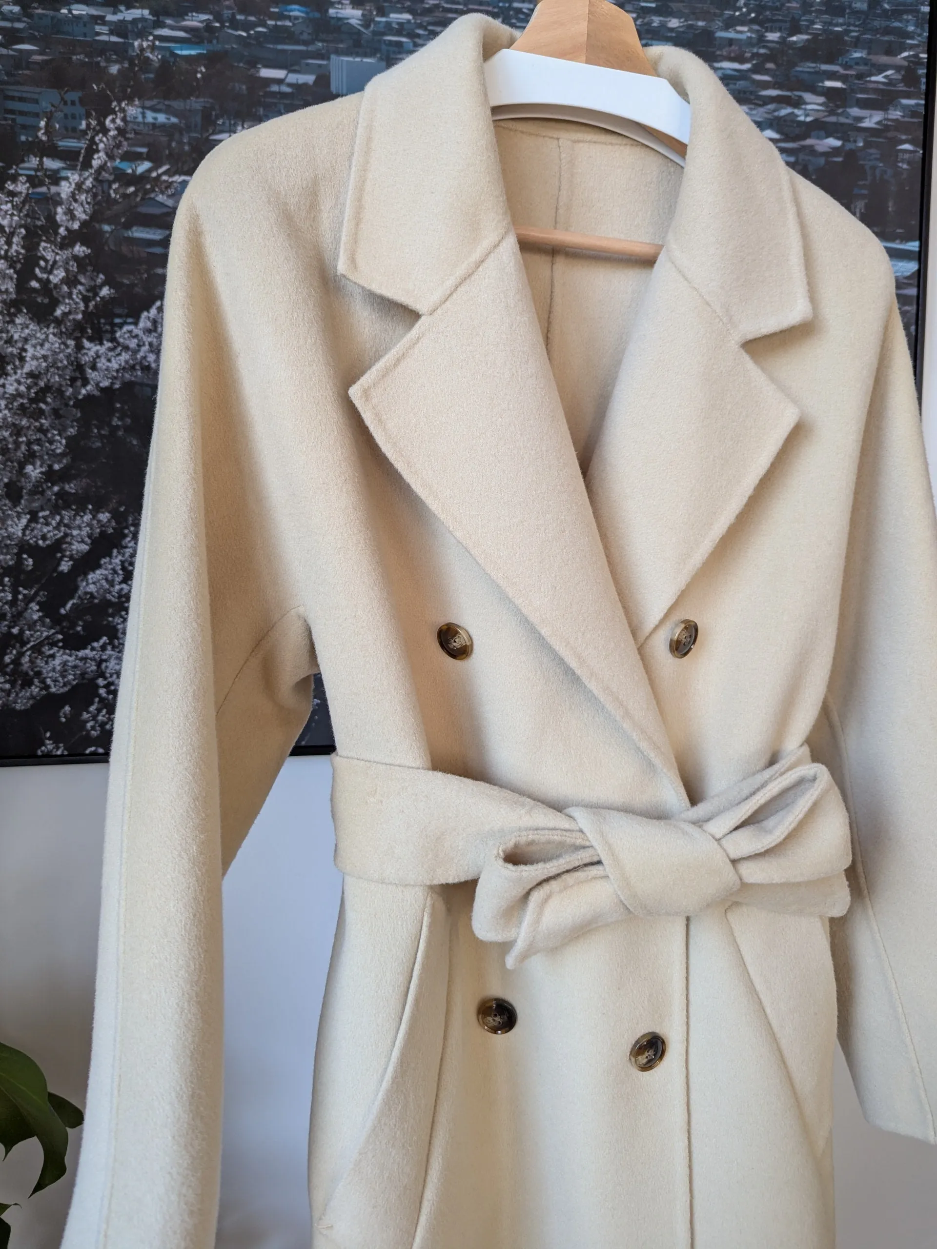 Brand New 100% Australian Wool Coat Size 12-16 FREE SHIPPING High Quality Wool 062