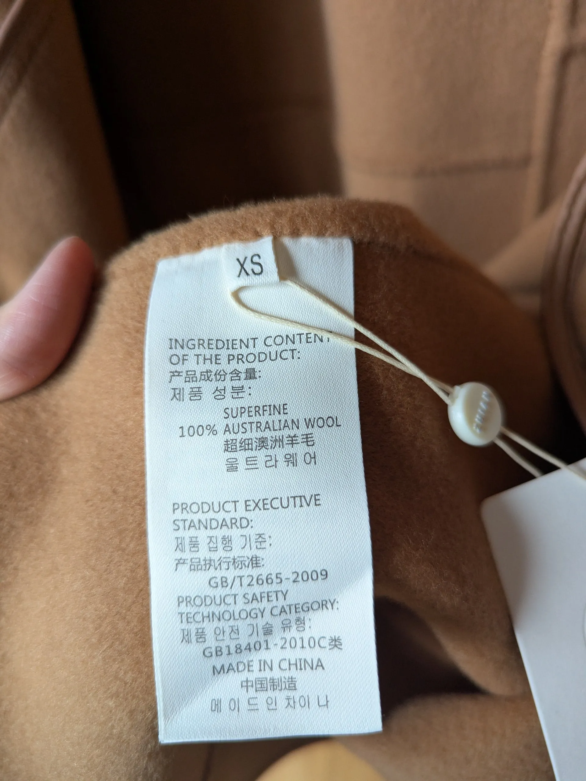 Brand New 100% Wool Coat 989 Size 10-12 FREE SHIPPING