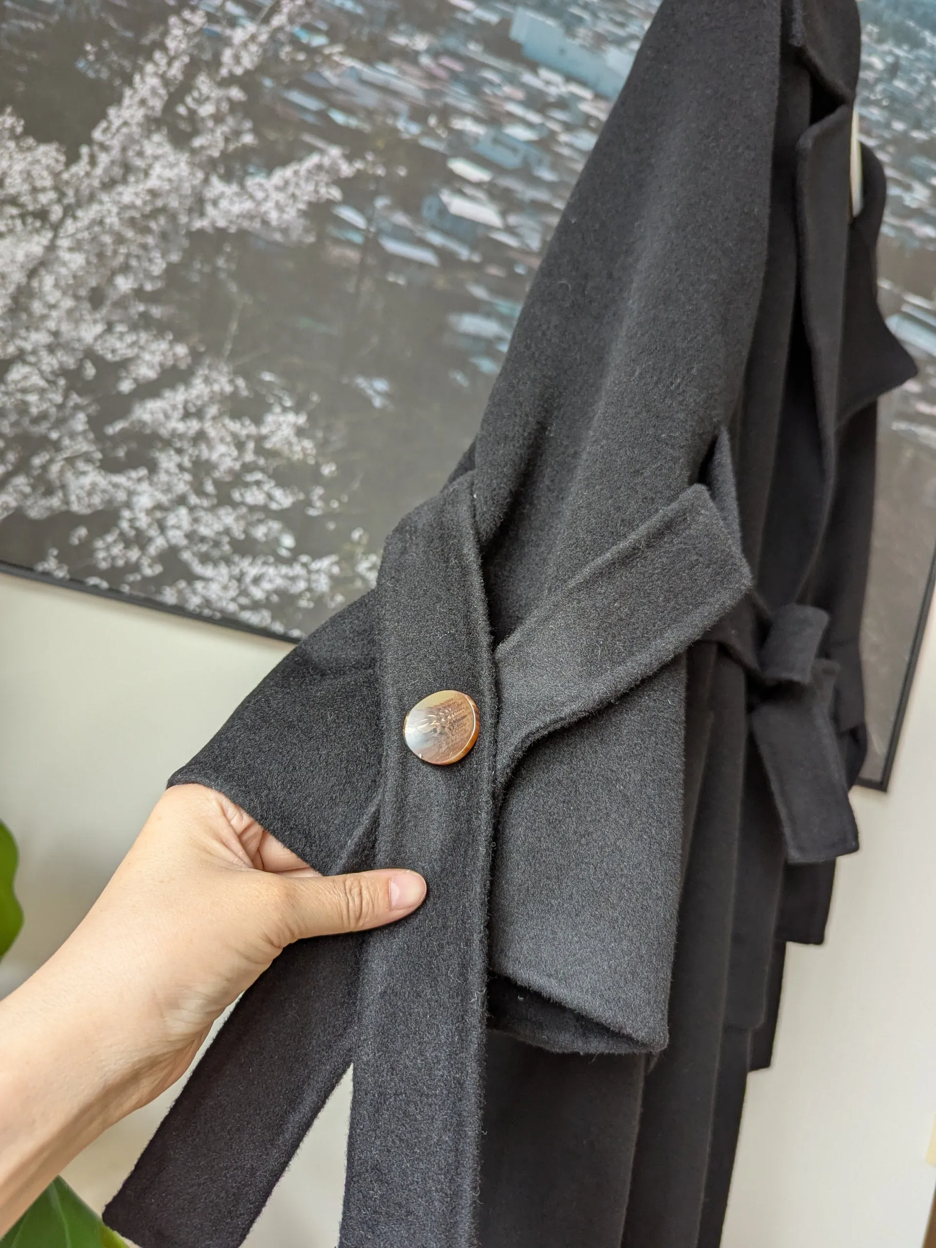 Brand New 90% Wool Coat Size 8-12 FREE SHIPPING High Quality Wool 050 Made in Korea