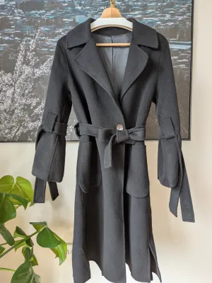 Brand New 90% Wool Coat Size 8-12 FREE SHIPPING High Quality Wool 050 Made in Korea