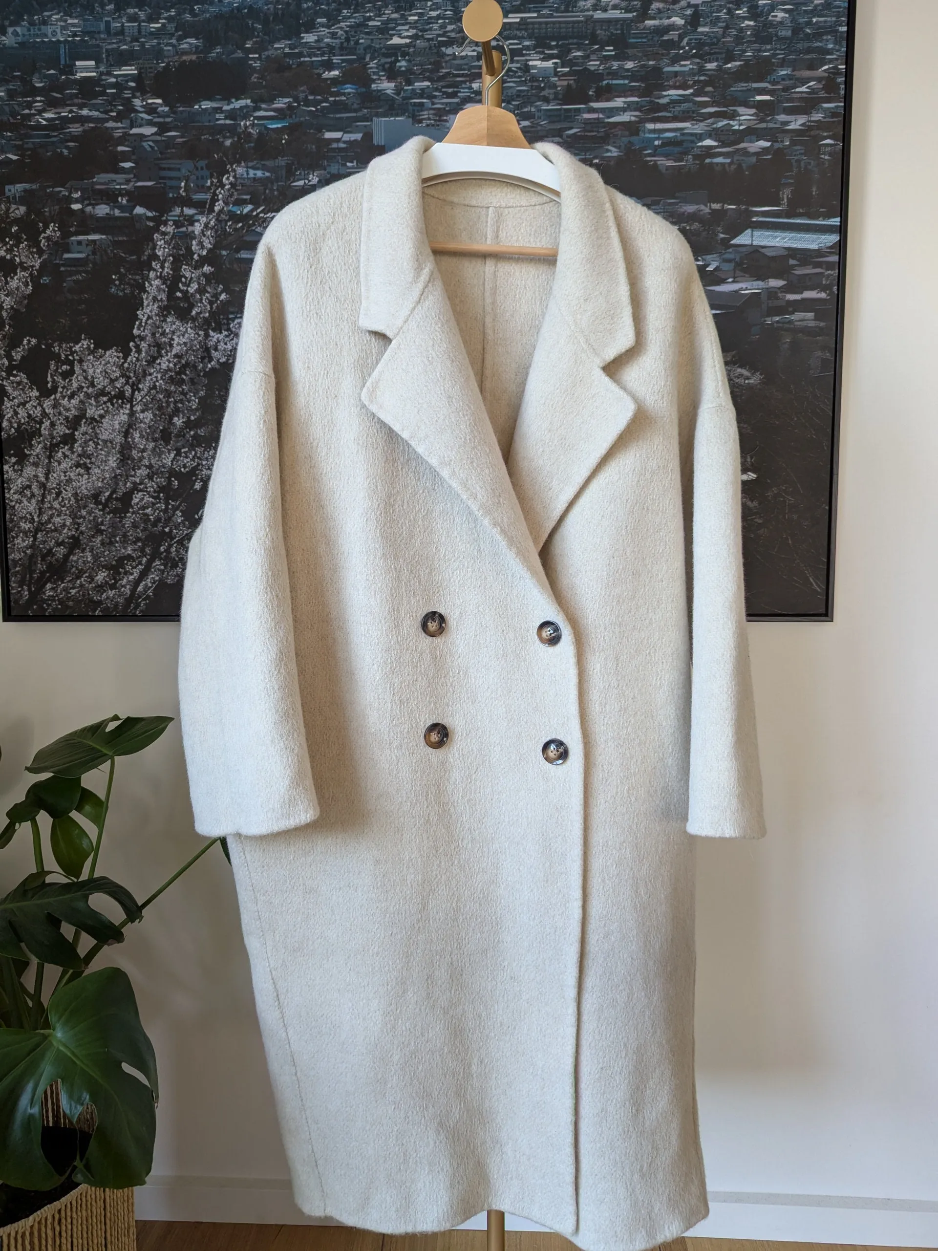 Brand New 95% Australian Wool Coat Size 14-18 FREE SHIPPING High Quality Wool 043