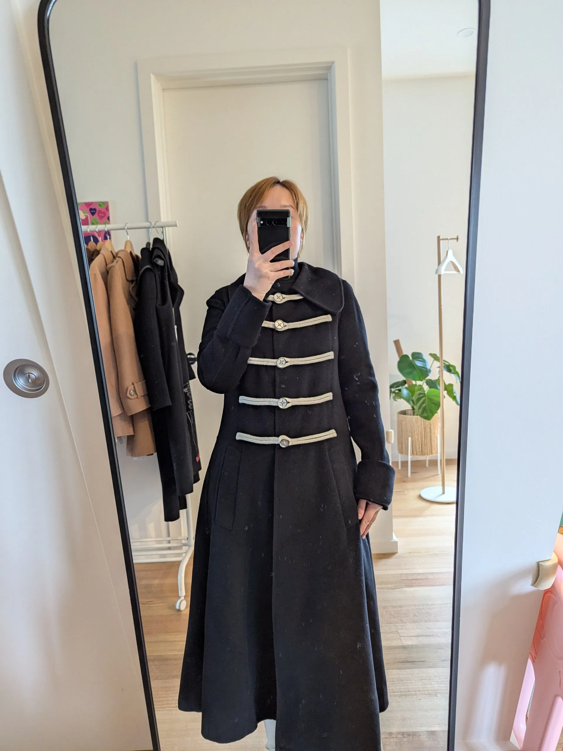 Brand New Cashmere Deyong Wool Coat Size 6-8 FREE SHIPPING High Quality Wool 108