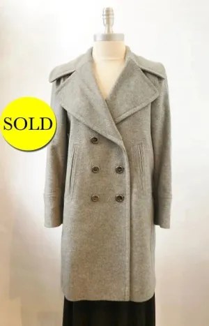 Burberry Prorsum Cashmere Blend Peacoat Size 6