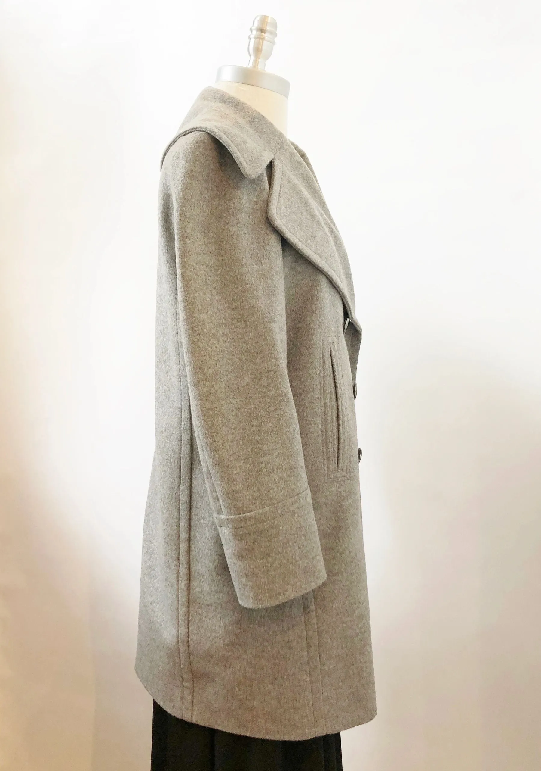 Burberry Prorsum Cashmere Blend Peacoat Size 6