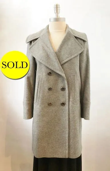 Burberry Prorsum Cashmere Blend Peacoat Size 6