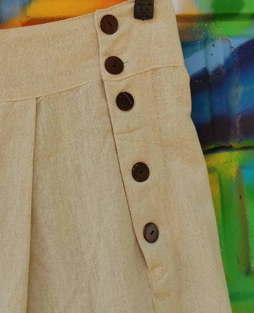 Buttoned Harem Pants