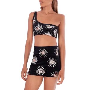 Callie Co-ord One Shoulder Black Top