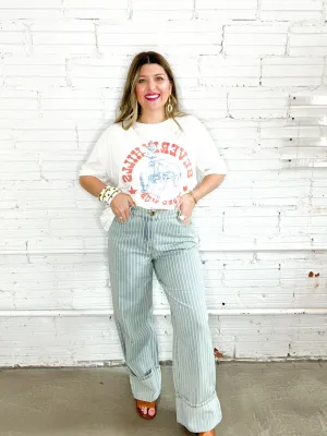 Canadian Cuffed Denim Pants