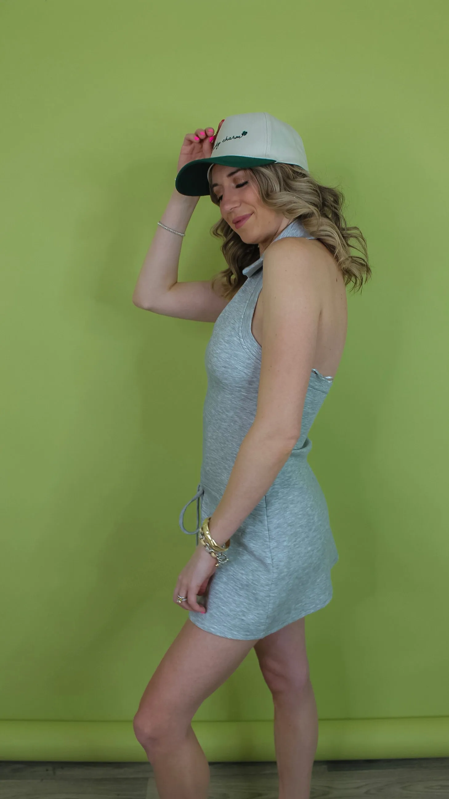Cara Grey Romper