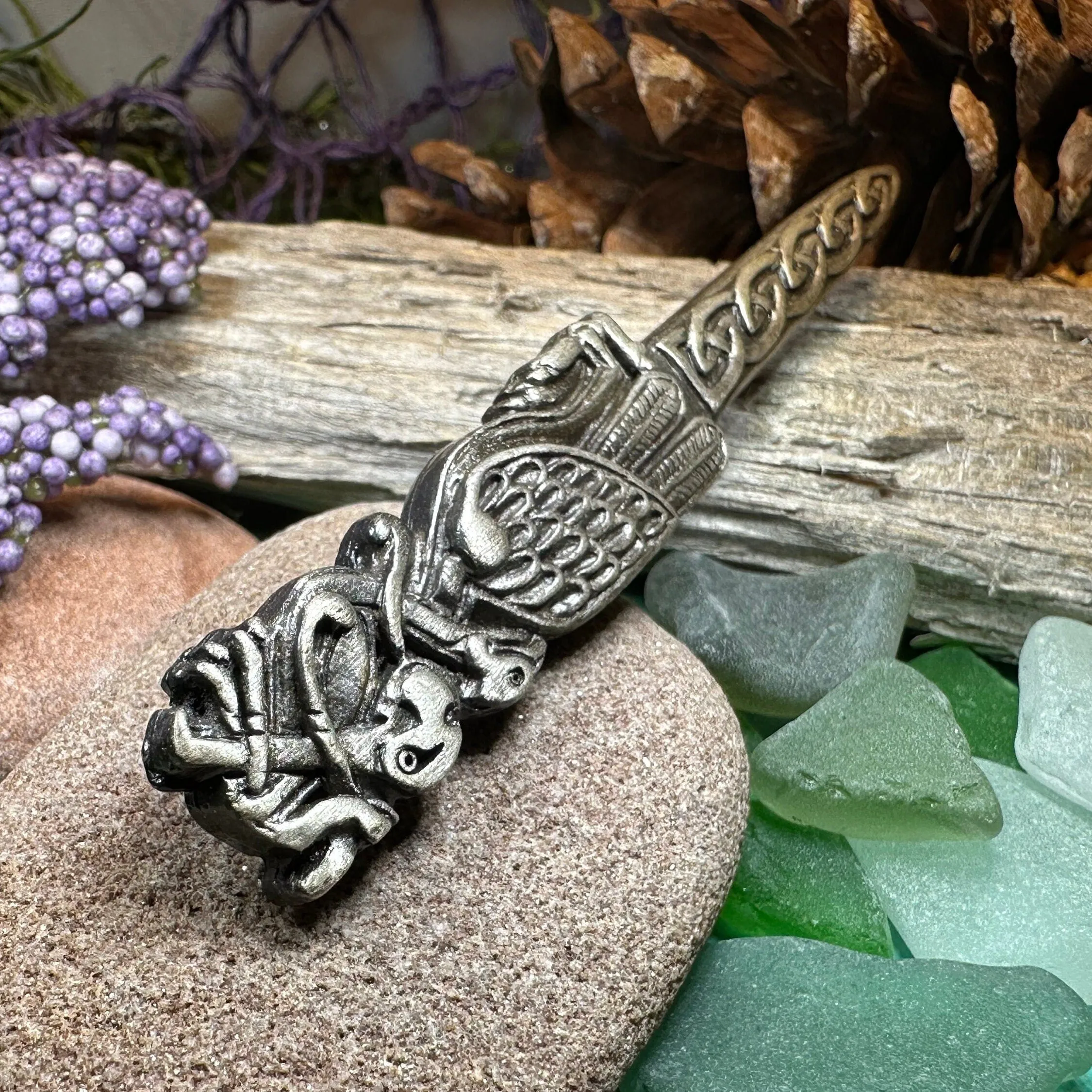 Celtic Birds Kilt Pin