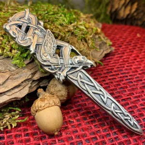 Celtic Raven Kilt Pin
