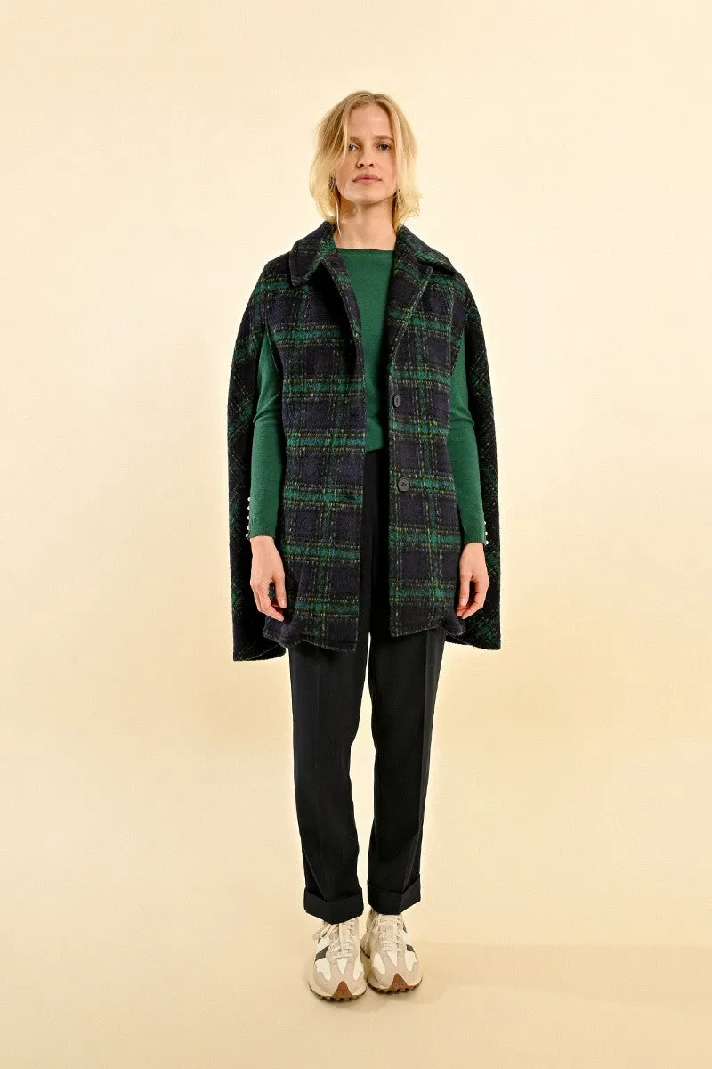 CHECKED CAPE