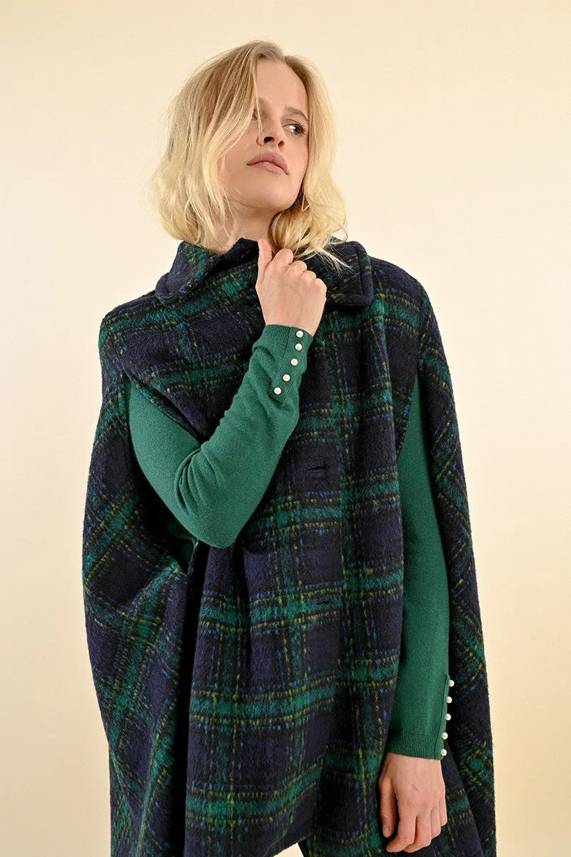 CHECKED CAPE