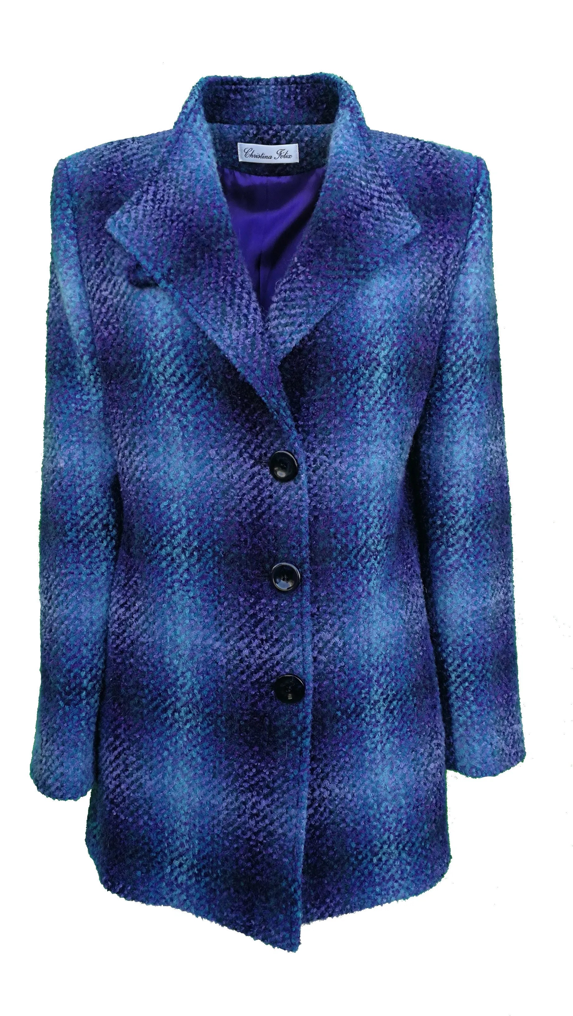 Christina Felix 3/4 Length Wool Coat