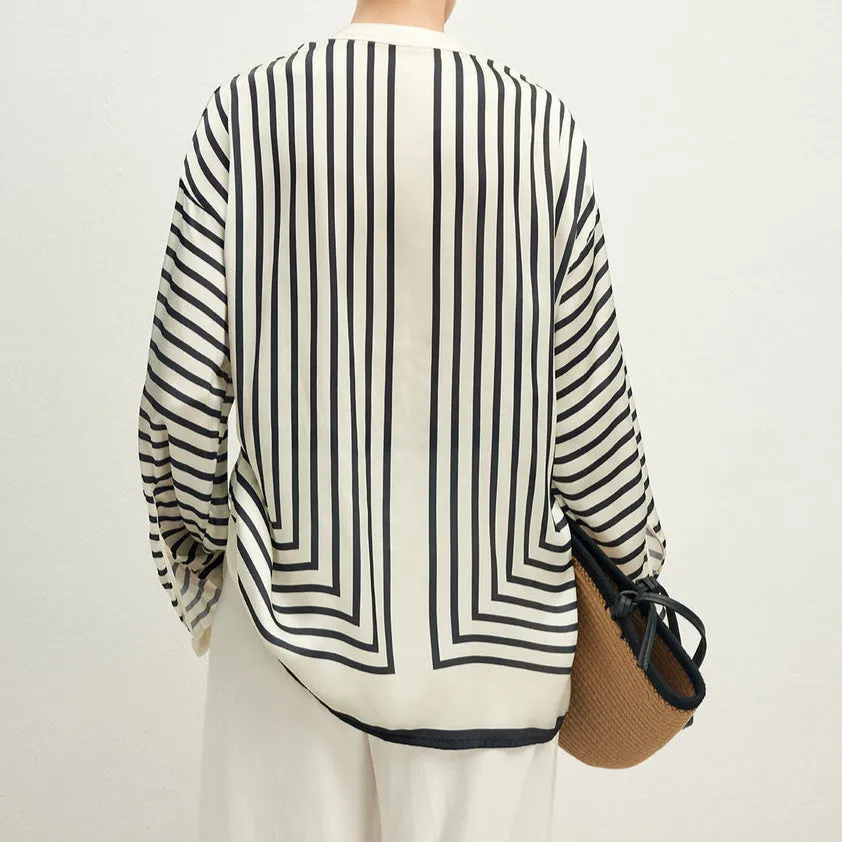 Coastal Muse Satin Blouse