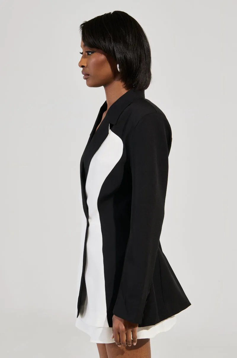 COME THIS WAY COLORBLOCK BLAZER