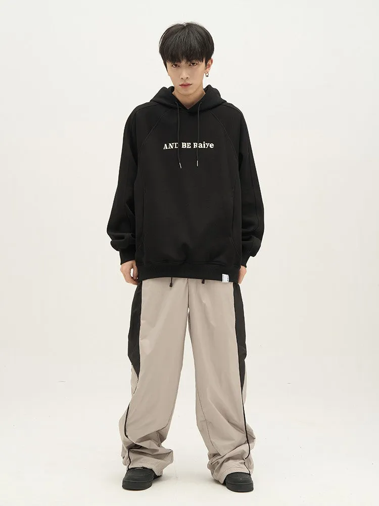 Contrast Wide Leg Track Pants