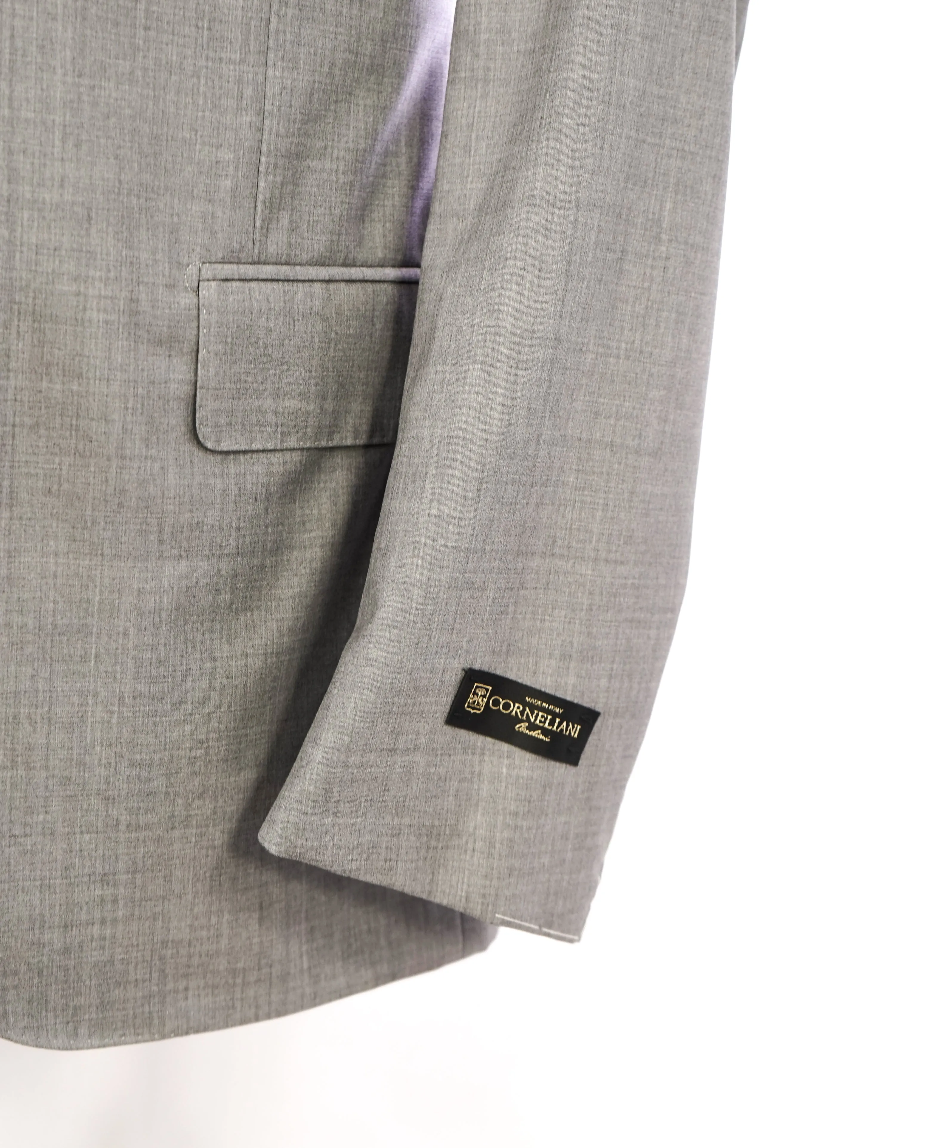 CORNELIANI - "SUPER FINE WOOL" Light Gray 15,75 Microns Suit - 40R