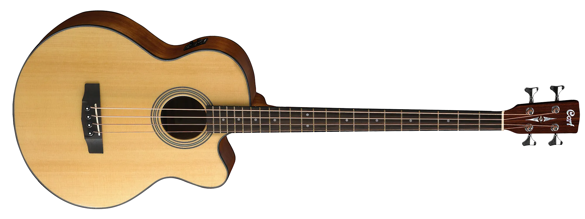 Cort SJB5F NS 4-String Acoustic Bass Guitar, Satin