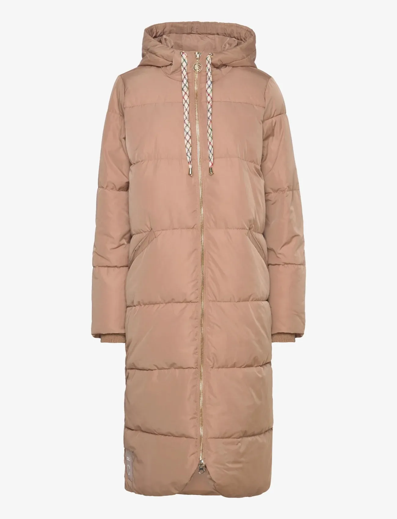 COSTER COPENHAGEN - Long Puffer Jacket COGNAC