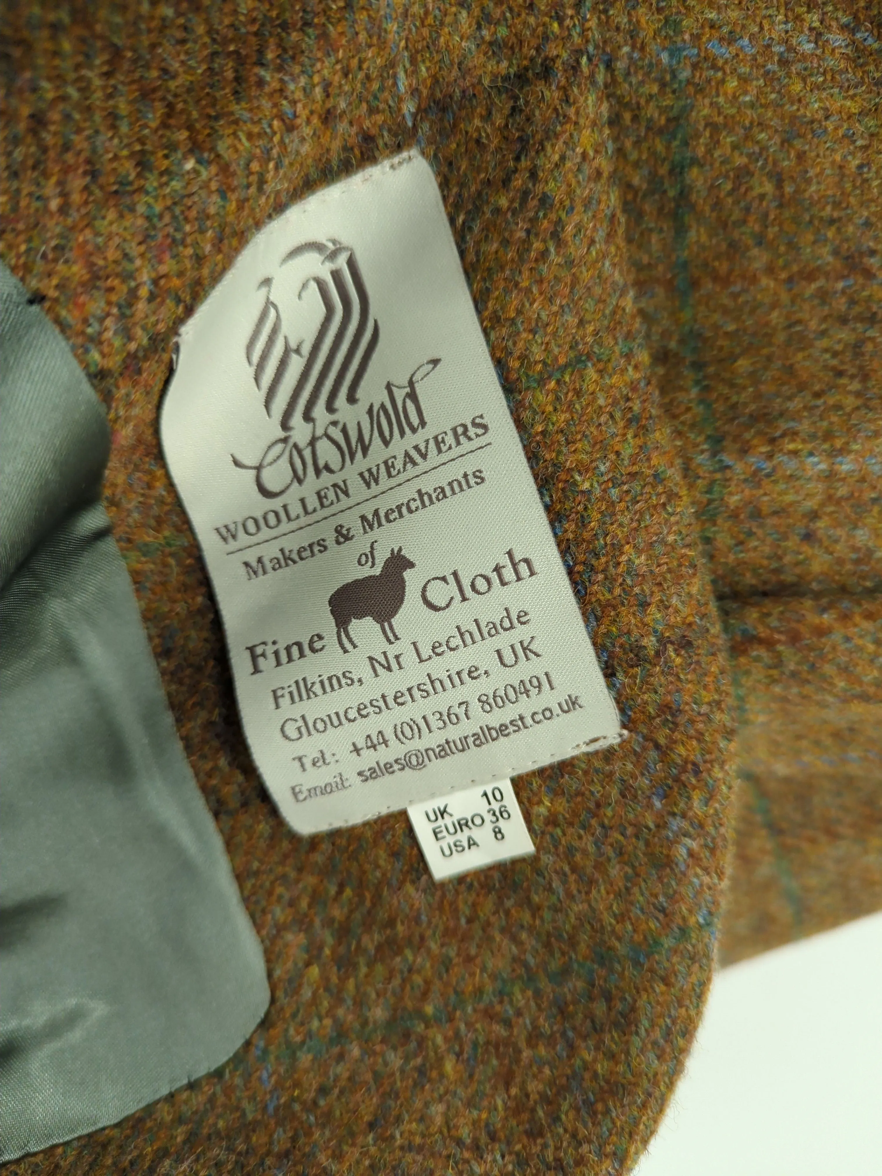 Cotswold Collections Women's Blazer UK 10 Brown 100% Wool