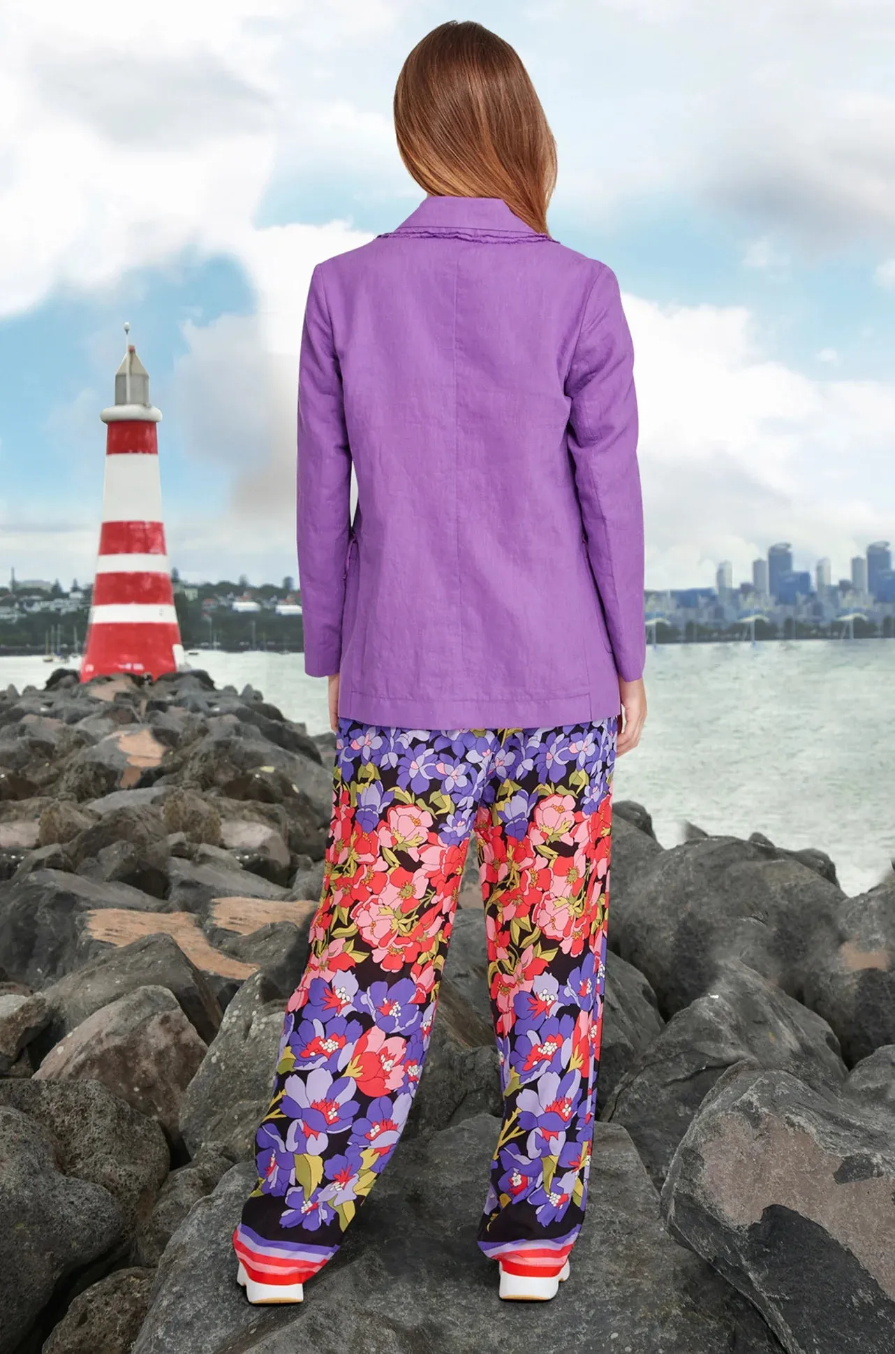 Curate - Fields Of Flowers Pants Down Trouser
