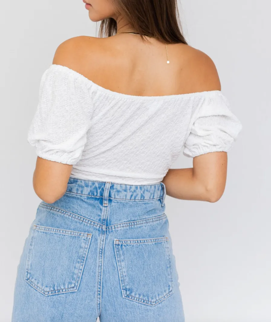 Cut Out Detail Off Shoulder Bodysuit