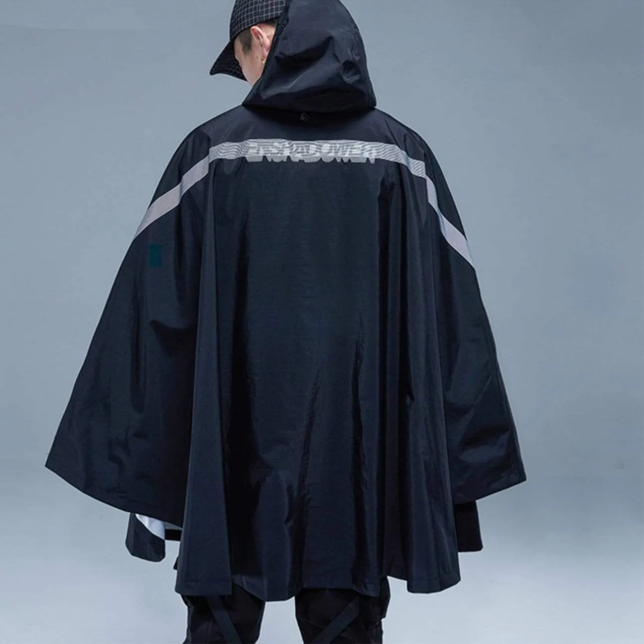 Cyberpunk Reflective Shawl Cape Jacket