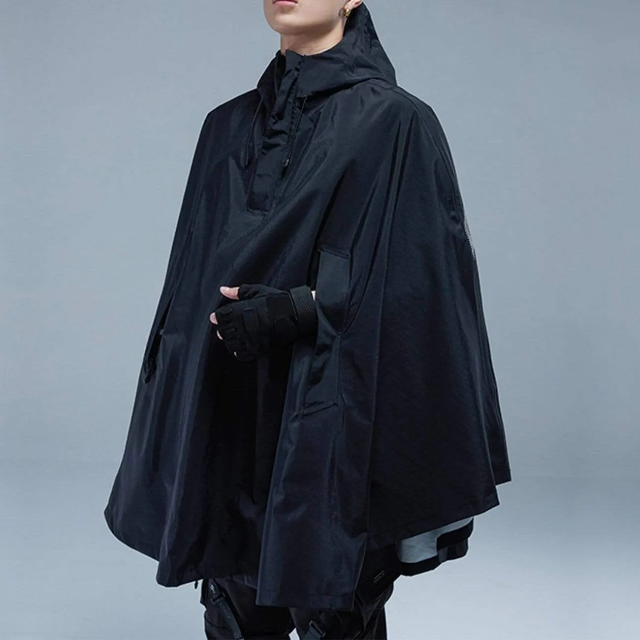 Cyberpunk Reflective Shawl Cape Jacket
