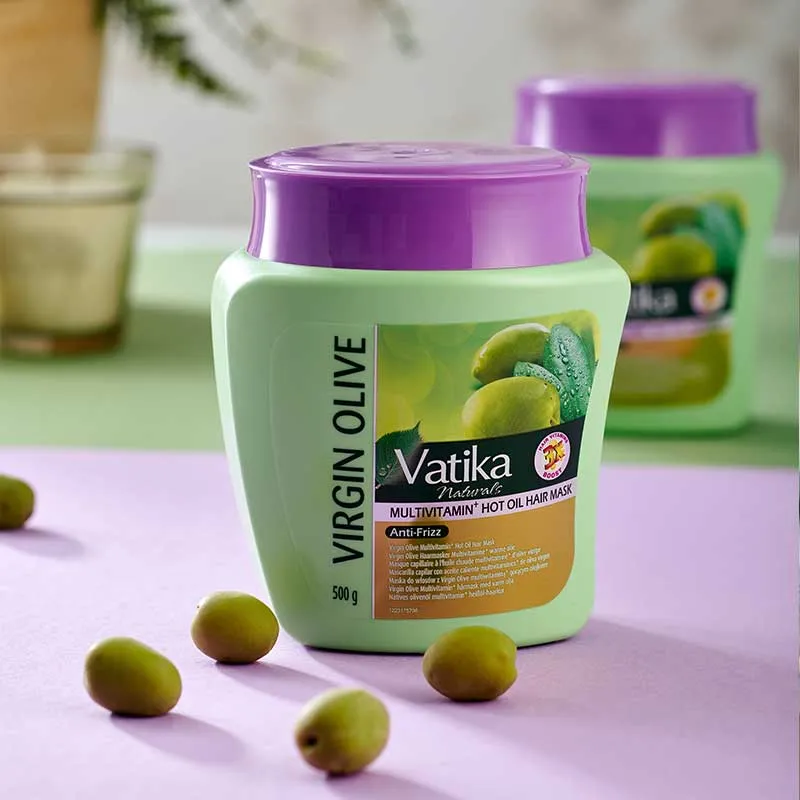 Dabur Vatika Naturals Virgin Olive Hair Mask Multivitamin 500g