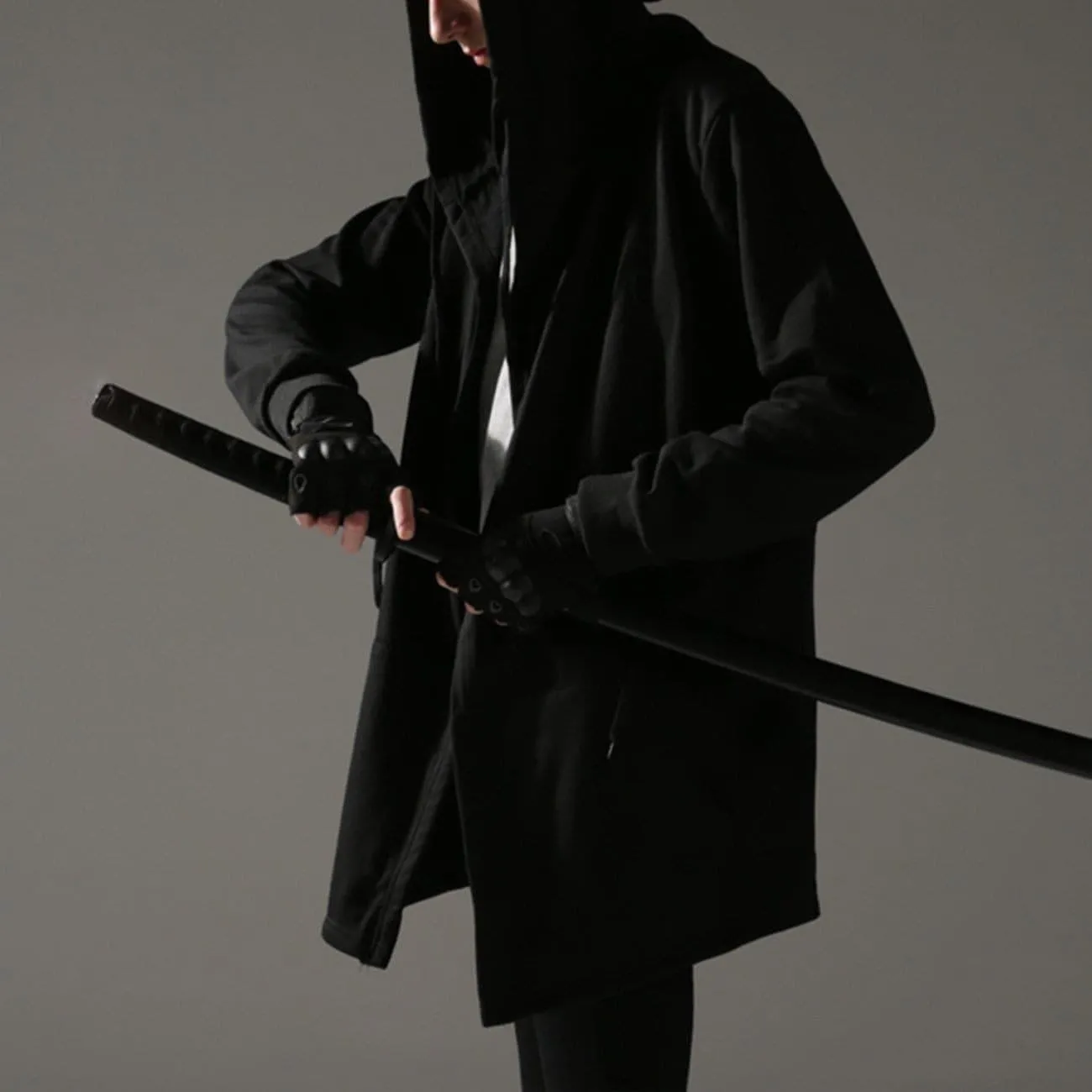 Dark Cloak Cape Oversize Wizard Coat