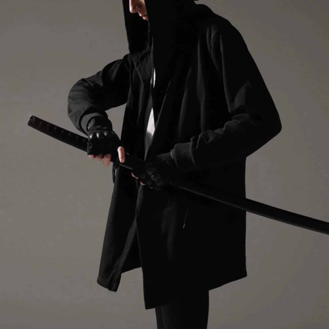 Dark Cloak Cape Oversize Wizard Thick Coat