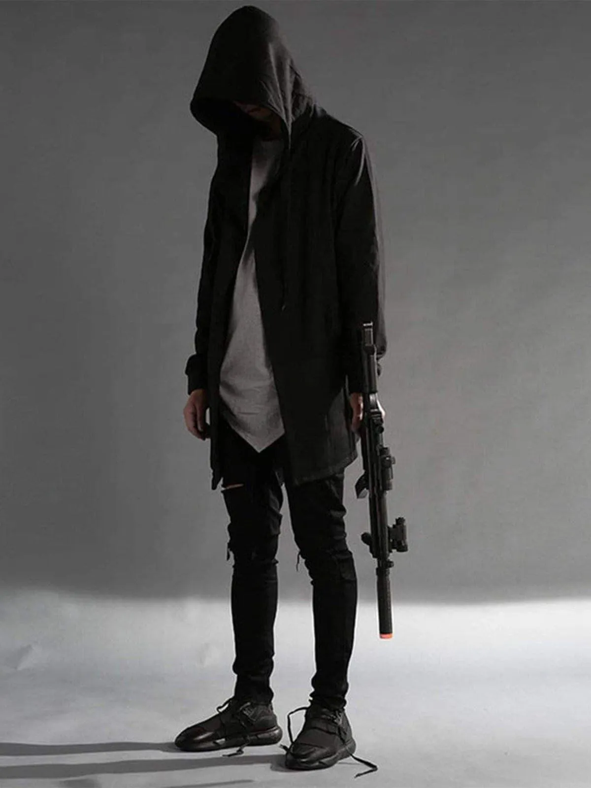 Dark Cloak Cape Oversize Wizard Thick Coat