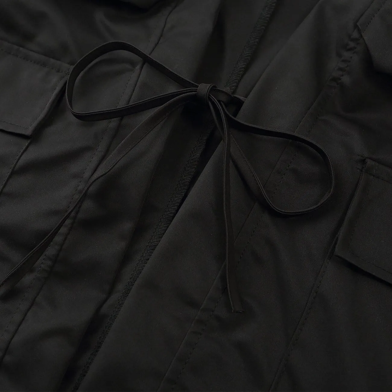 Dark Functional Half Sleeve Multi-pocket Cardigan Jacket