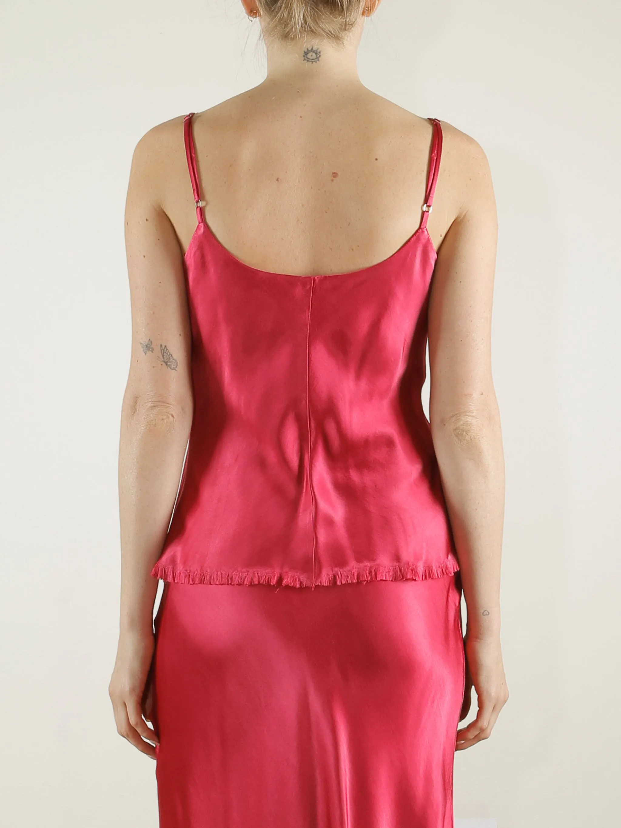 Dawn Cami Vintage Satin - Cerise