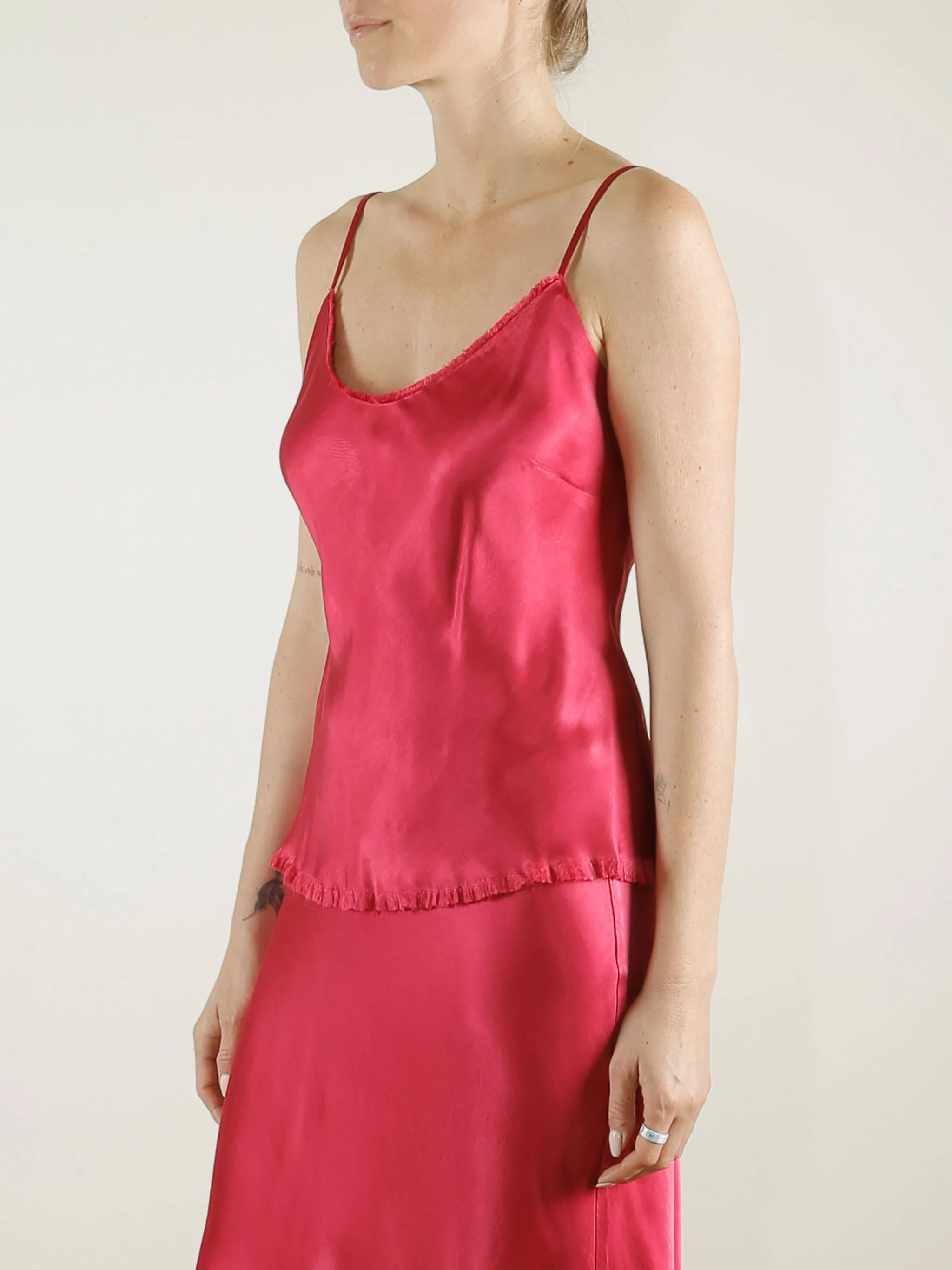 Dawn Cami Vintage Satin - Cerise