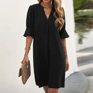 DAYANA - LUXURIOUS BLACK DRESS