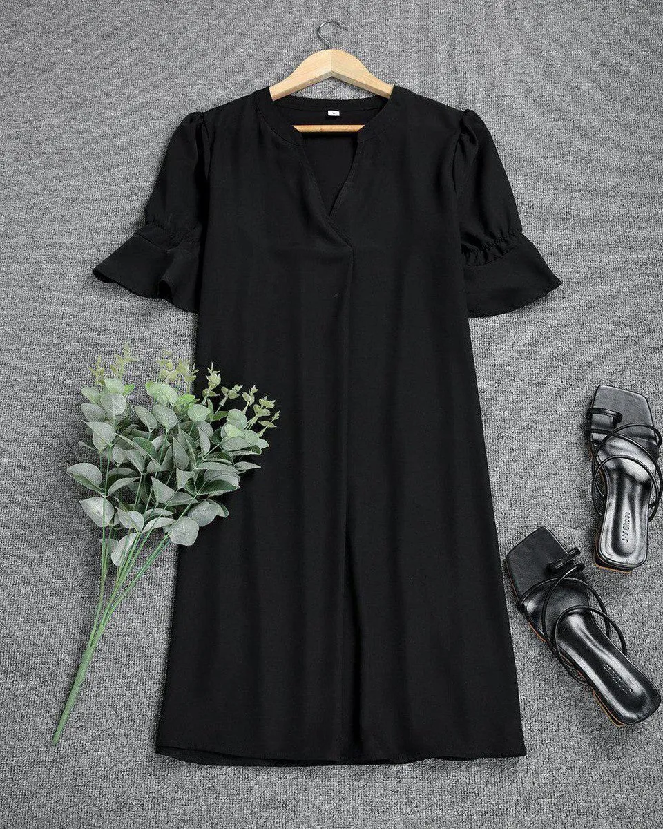 DAYANA - LUXURIOUS BLACK DRESS